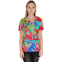 Women s V-Neck Scrub Top 