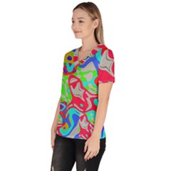 Women s V-Neck Scrub Top 