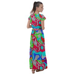 Flutter Sleeve Maxi Dress 