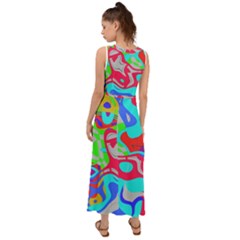 V-Neck Chiffon Maxi Dress 