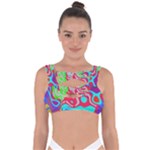 Colorful distorted shapes on a grey background                                                   Bandaged Up Bikini Top