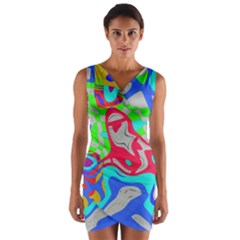 Wrap Front Bodycon Dress 