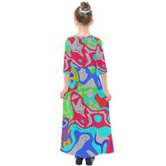 Kids  Quarter Sleeve Maxi Dress 