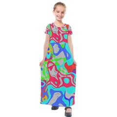 Kids  Short Sleeve Maxi Dress 