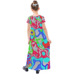 Kids  Short Sleeve Maxi Dress 