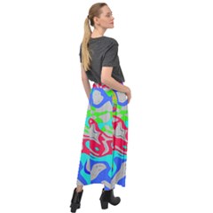 Velour Split Maxi Skirt 