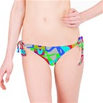 Colorful distorted shapes on a grey background                                                     Bikini Bottom