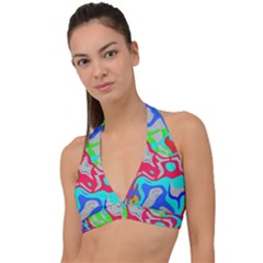 Halter Plunge Bikini Top 