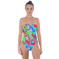 Tie Back One Piece Swimsuit 