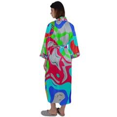 Maxi Satin Kimono 