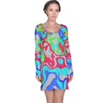 Colorful distorted shapes on a grey background                                                     nightdress