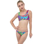 Colorful distorted shapes on a grey background                                                    The Little Details Bikini Set