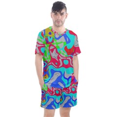 Men s Mesh T-Shirt and Shorts Set 