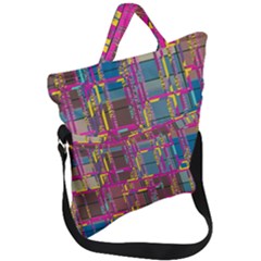 Fold Over Handle Tote Bag 