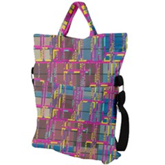 Fold Over Handle Tote Bag 