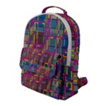 Colorful shapes texture                                                  Flap Pocket Backpack (Large)