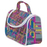 Colorful shapes texture                                                Satchel Handbag