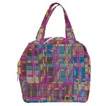 Colorful shapes texture                                                Boxy Hand Bag