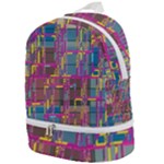 Colorful shapes texture                                               Zip Bottom Backpack