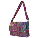 Colorful shapes texture                                               Full Print Messenger Bag (M)