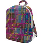 Colorful shapes texture                                               Zip Up Backpack