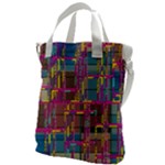 Colorful shapes texture                                               Canvas Messenger Bag