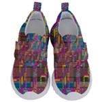 Colorful shapes texture                                                  Kids  Velcro Strap Shoes