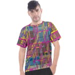 Colorful shapes texture                                                 Men s Sport Top