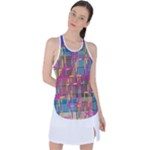 Colorful shapes texture                                                  Racer Back Mesh Tank Top