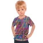 Colorful shapes texture                                                 Kids  Sports Tee