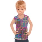 Colorful shapes texture                                                 Kids  Mesh Tank Top