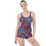 Colorful shapes texture                                                  Boyleg Tankini Set