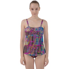 Twist Front Tankini Set 