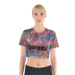 Colorful shapes texture                                                   Cotton Crop Top from ArtsNow.com