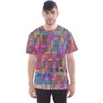 Colorful shapes texture                                                   Men s Sport Mesh Tee