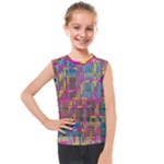 Colorful shapes texture                                                   Kids  Mesh Tank Top