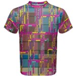 Colorful shapes texture                                                   Men s Cotton Tee