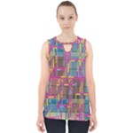 Colorful shapes texture                                                   Cut Out Tank Top