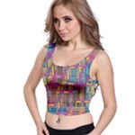 Colorful shapes texture                                                   Crop Top