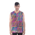 Colorful shapes texture                                                   Men s Basketball Tank Top