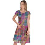 Colorful shapes texture                                                     Classic Short Sleeve Dress