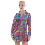 Colorful shapes texture                                                    Women s Hoodie Dress