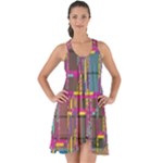 Colorful shapes texture                                                      Show Some Back Chiffon Dress