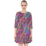 Colorful shapes texture                                                 Smock Dress