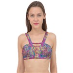 Colorful shapes texture                                                 Cage Up Bikini Top