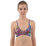 Colorful shapes texture                                                  Wrap Around Bikini Top