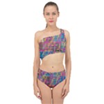 Colorful shapes texture                                                 Spliced Up Swimsuit