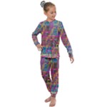 Colorful shapes texture                                                Kids  Long Sleeve Set