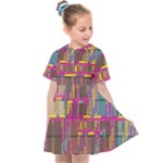 Colorful shapes texture                                               Kids  Sailor Dress