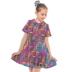 Kids  Short Sleeve Shirt Dress 